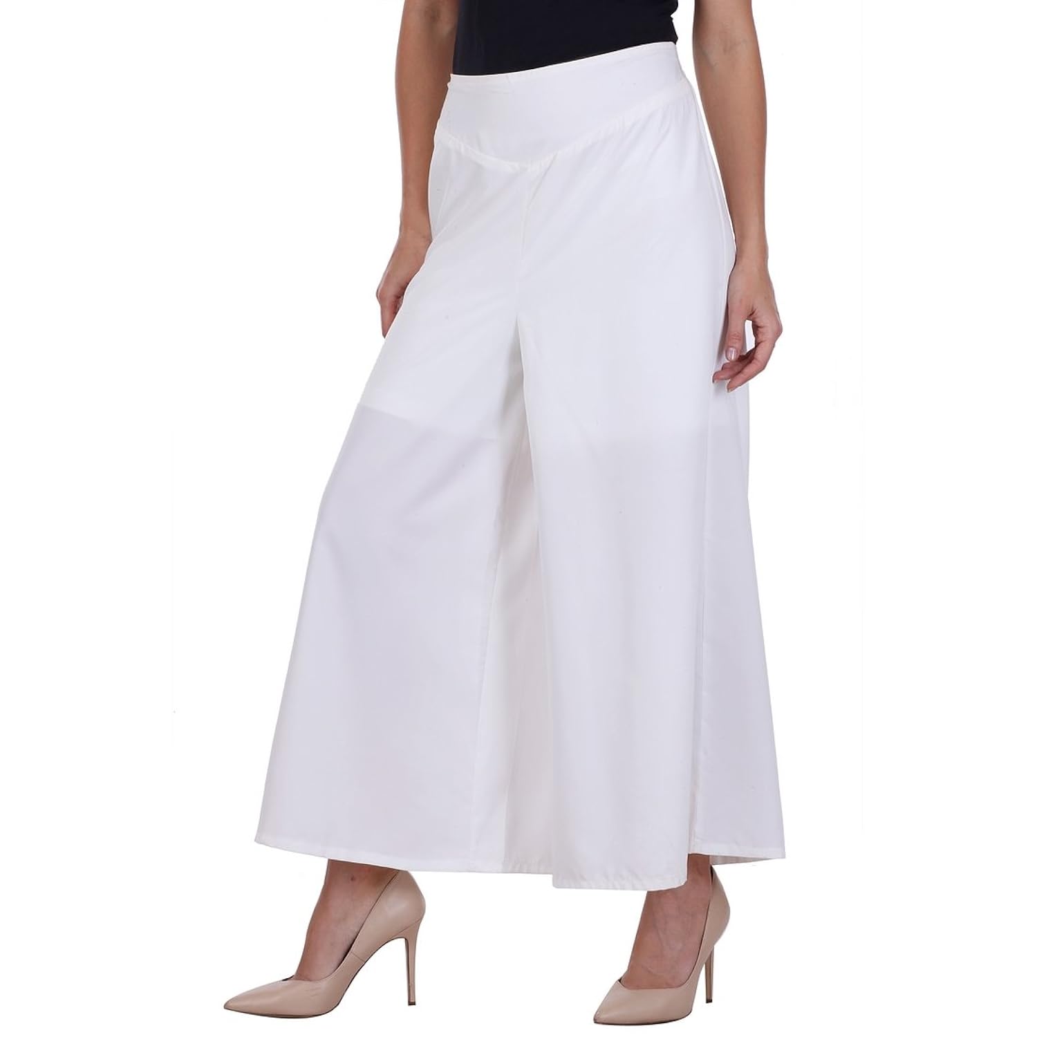 deewa crepe solids palazzo for women