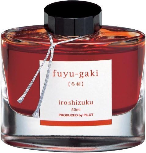 Pilot Iroshizuku Bottled Fountain Pen Ink 3-Bottle Bundle Set / Fuyu-Gaki Orange Red ( 69209 ) , Yu-Yake Orange ( 69210 ) , Kosumosu Pink ( 69220 )