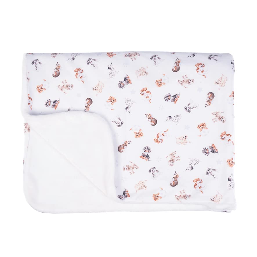 Wrendale Designs Little Paws (dogs and puppies print) Baby Blanket