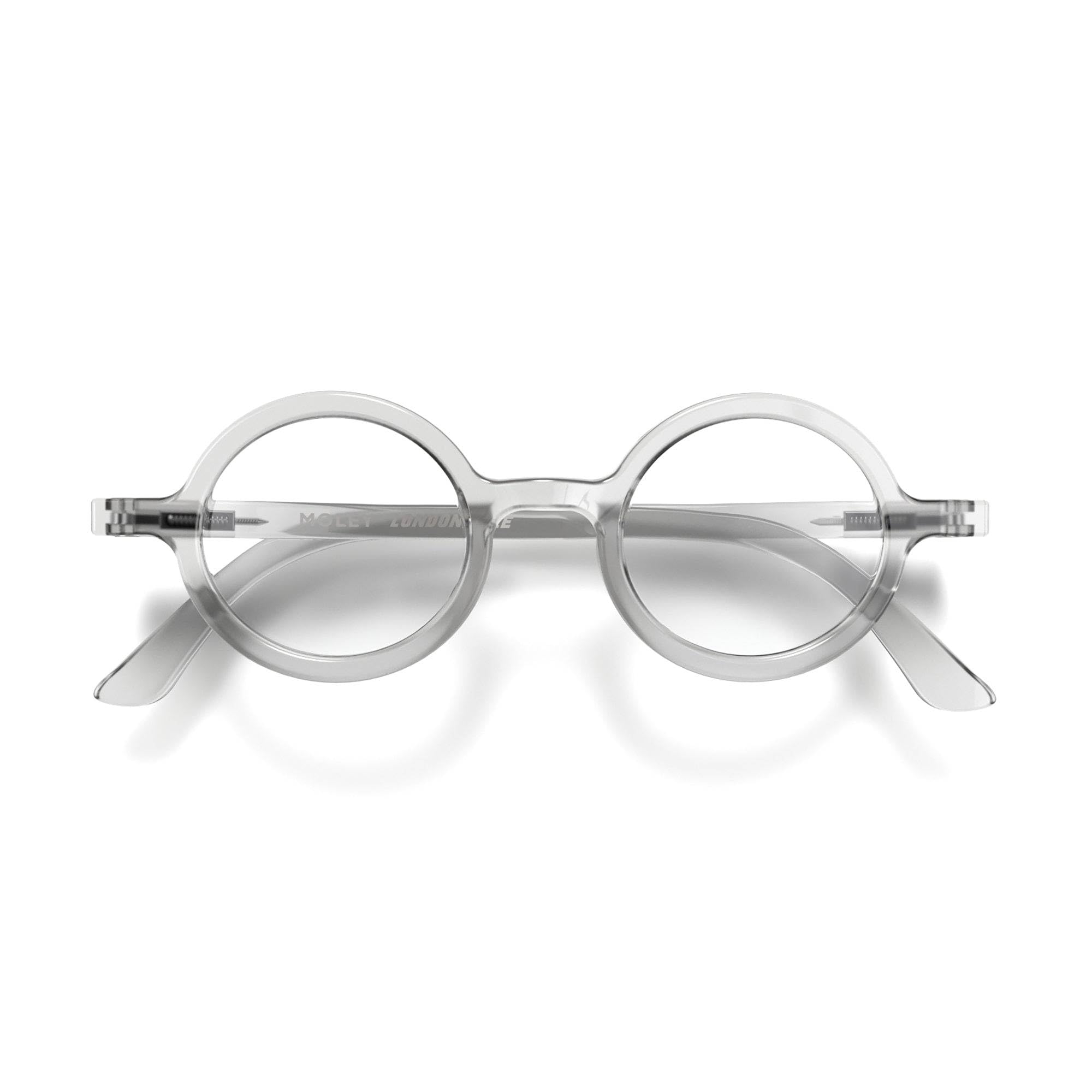 LONDON MOLE® Moley reading glasses | Cool round shaped readers | Men’s Women’s Unisex | Spring hinges