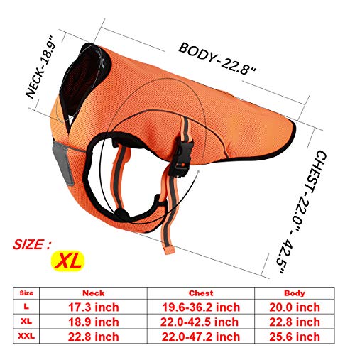 smartelf Dog Cooling Vest,Dog Cooling Coat,Evaporative Swamp Cooler