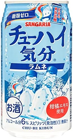 Amazon Co Jp サンガリア チューハイ気分ラムネ チューハイ 350mlx24本 食品 飲料 お酒