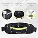 FREETOO Running Belt, Running Waist Pack Bounce Free Waist Pouch Exercise Workout Belt for Women&Men, Ideal for Apple iPhone 8/7/6s/6 (Black&Green) (Slim)