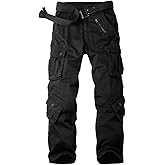 Womens Stretch Casual Cargo Work Pants Camo Combat Tactical Travel Pants with 8 Pockets