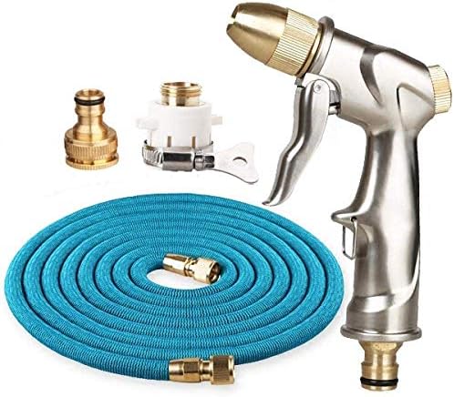 灌漑システム伸縮式水道管 ガーデンホースノズルスプレーガン 多機能エンジニアリングプラスチック銅 灌漑ツール 22m 高圧洗車 発泡ポット 訳あり商品 色 30m