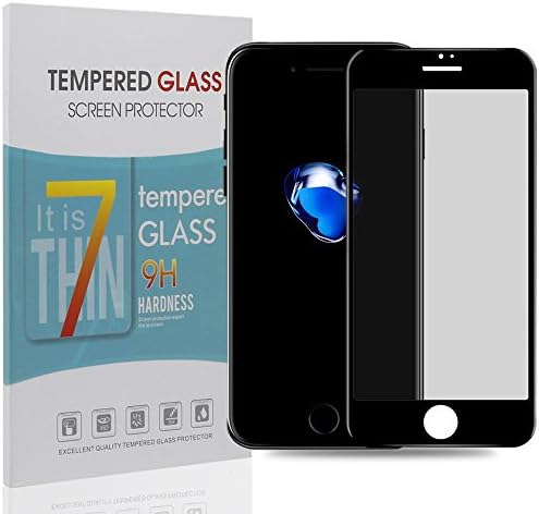 iPhone 7 Plus Privacy Tempered Glass Screen Protector 3D Full Coverage Premium Quality Tempered Glass Fully Support 3D Touch Retail Packaging-Black for 5.5 Inch Version by Paraponera