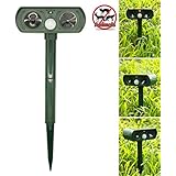 Outdoor Ultrasonic Pest Repeller, LAIER Waterproof Solar Animal Repeller Rodent and Pest Repeller Cats, Dogs, Mice, Squirrel Repellent Eliminator Pest Control PIR Sensor