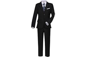 Visaccy Boys Suits Slim Fit Dress Clothes Ring Bearer Outfit