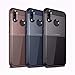 Weejb- Huawei P20 lite Case, Carbon Fiber Dual Layer Shockproof Bumper Case Cover for Huawei P20 lite/Nova 3e (Color : Rosegold)