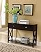 Kings Brand Furniture - Console Sofa Entryway Table with Storage Shelf & Drawers, Cherry