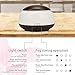 Tasera Essential Oil Diffuser with Remote Control, 300ml Mini Aroma Essential Oil Cool Mist Humidifier, Waterless Auto Shut-Off, Timer and 7 Color LED Lights for Office Home Study Yoga Spa Baby