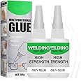 Welding High-Strength Oily Glue, 2024 New 50g Waterproof Strong Glue Universal Super Glue Gel, Universal All Purpose Super Glue Extra Strength for Metal Plastic Wood Ceramics Glass (2)