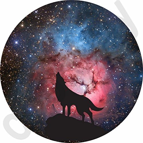 Expanding Stand and Grip for Smart phones and Tablets,pop Multi-function Mounts and Mount cellular phone Holder socket Collapsible-Black-wolf howling in galaxy