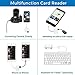 SD Card Reader, Digital Camera Reader Adapter Cable, Tail Camera Card Reader for Hunting, Lighting to SD Card Camera Reader, SD/TF Card Reader No App Needed, Support iOS 12 & Before