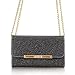 iPhone 8 Plus Case,iPhone 7 Plus Case, LONTECT Bling Glitter PU Leather 7 Card Slots Wallet Case Handbag with Detachable Magnetic Back Case & Metal Chain for Apple iPhone 8 Plus/iPhone 7 Plus - Black
