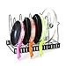 Houzemann Adjustable Pan Organizer Rack, Foldable Pot Racks for Kitchen Pot Lid Holder Lid Rest Pan Rack Lid Organizer Bakeware Holder Cookware Organizers Kitchenware Rack