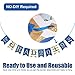 2023 Graduation Banner No DIY Required Graduation Decorations Party Supplies, Grad Banner for Class of 2023 Graduation Party Decorations College, High School Party (Blue Gold)