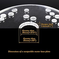 O'SKOOL 10 pcs Brass Router Template Bushing Guides