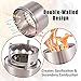 RoryTory Portable Stainless Steel Camping Gasifier Twig Stove - Compactible Design - Wood Backpacking Stove Camp Mini Portable Woodburning Fire Lightweight Stove Set - Compact for Survival Kit