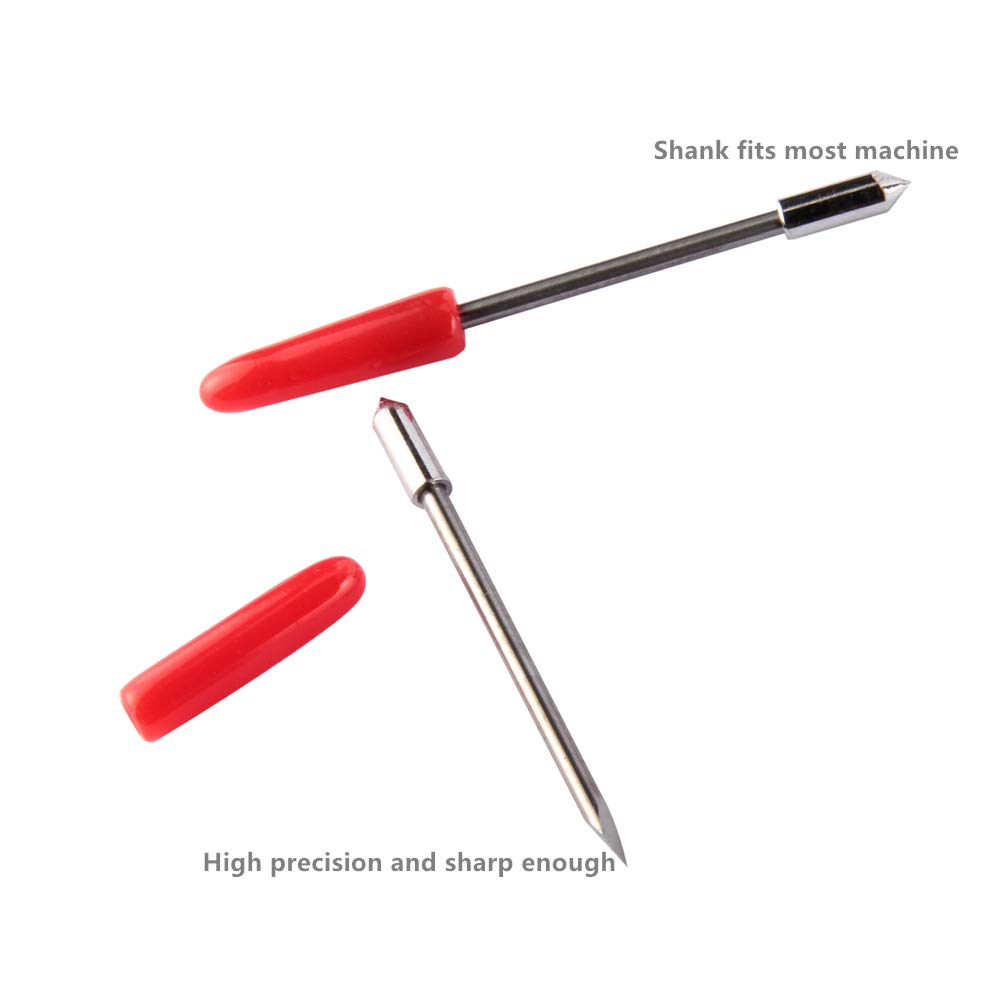 GorFanty 45 Degree Graphtec Blades Vinyl Cutter Lettering Blade Bits Cutting Plotter Tungsten Steel Carbide with Springs Pack of 10: Industrial & Scientific