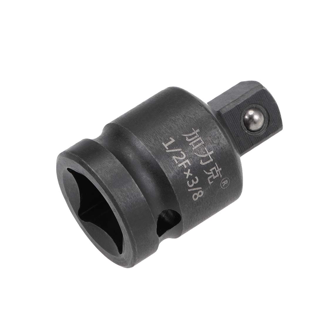 sourcing map 1/2" Drive (Female) x 3/8" (Male) Impact Socket Reducer for Use with Air Impact Drivers, Breaker Bars, Ratchets, CR-MO Steel