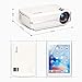 Blusmart LED-9400 Video Projector, 2018 Upgraded +70% Brightness Portable Mini Projector with Full HD 1080P for Home Theater, -50% Noise, Compatible with Fire TV Stick HDMI/USB/SD Card/XBOX