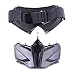 Motorcycle Goggles Mask Detachable, Harley Style Protect Padding Helmet Sunglasses, Road Riding UV Motorbike Glasses (Grid)