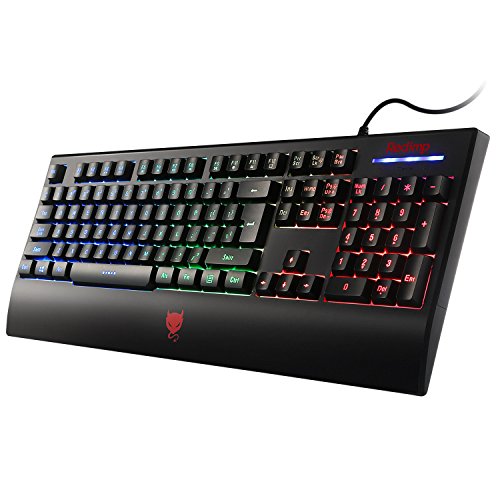 Redimp LED Backlit Gaming Keyboard for Mac, Waterpro