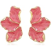 Vintage Flower Stud Earrings Bohemian Exaggerated Daisy Flower Earrings Statement Jewelry for Women