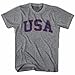 USA Vintage T-shirt, Athletic Grey, Large