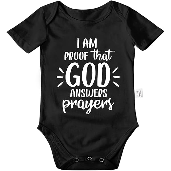 Little Answered Prayer Baby ONESIES® Brand Bodysuit - God Answers...