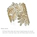 eManco Handmade AdjustableVintage Hollow Cuff Bangle Barcelets for Women Opening Wide Crystal Flower Jewelry