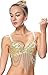 Seawhisper Gold Belly Dance Bra Mermaid Costume Top 32B-34A-34B