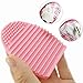 JASSINS Makeup Brush Cleaning Tool/Cosmetic Brush Washing Silicone Egg for Makeup Brushes (Pink+Lake Green)