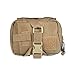 Feliscanis Tactical Dog Vest Training Molle Harness with 3 Detachable Pouches Brown Size L