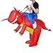 Vantina Inflatable Rider Costume Riding Me Dress Dinosaur Suit Mount Kids Adult