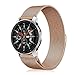 Fintie Galaxy Watch 46mm / Gear S3 Frontier Classic Band [Large], 22mm Milanese Loop Stainless Steel Replacement Smartwatch Bracelet Wrist Strap with [Unique Magnet Lock] for Women Men, Rose Gold