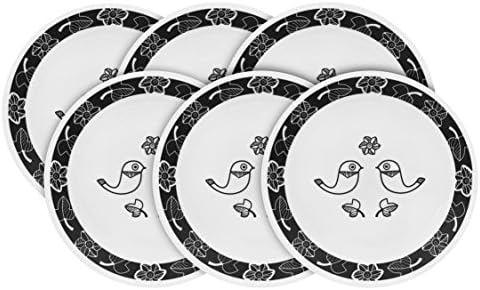 Vintage Charm Birds of a Feather 8-1/2" Appetizer Plates, Set of 6