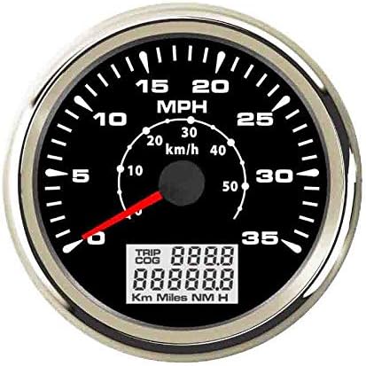 Amazon Co Jp スピードメーター デジタルスピードメーターb M W N I用バイク用ボート車の速度計0 Mphの毎時300キロgps スピードメーターゲージ S S N Color Black Silver 35 Mph Size フリー ホーム キッチン