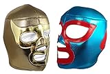 2pk NACHO LIBRE/RAMSES Lucha Libre Wrestling Mask (pro-fit) Costume Wear