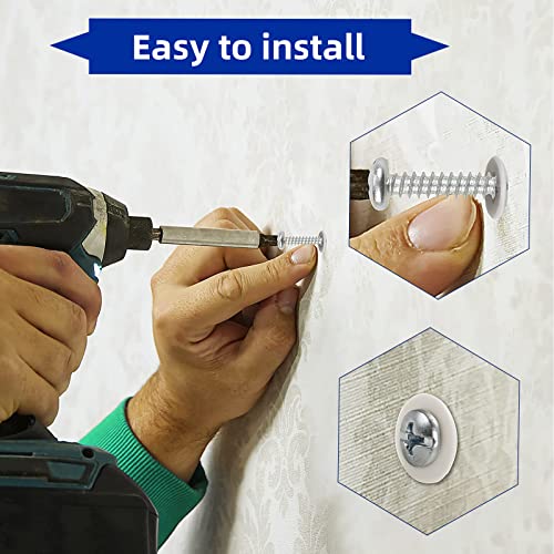 Drywall Anchors Self Drilling Hollow Wall Anchors with Screws, No Pre Drill Hole Preparation