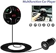 Bluetooth FM Transmitter,JZxin Car Kit Hands-Free Wireless Calling Magnetic Mount Music Adapter Receiver with USB Charger
