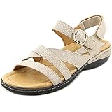 Earth Aster Women D Open-Toe Leather Brown Slingback Sandal