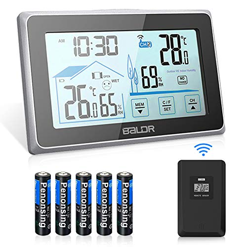 BALDR Indoor Outdoor Thermometer Hygrometer Wireless Weather Station