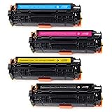 JARBO 1 Set Compatible for Canon 118 Toner Cartridges High Yield, Use with Canon ImageCLASS MF8580CDW MF8380CDW MF8350CDN MF726CDW LBP7660CDN LBP7200CDN Printer (1 Black, 1 Cyan, 1 Magenta, 1 Yellow)