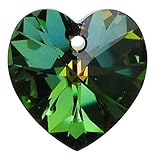 1 pc Swarovski Crystal 6228 Xilion Heart Charm Pendant Vitrail Medium 18mm / Findings / Crystallized Element