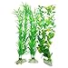 SODIAL(R) 3 Pcs Aquarium Fish Tank Yellow Green Plastic Artificial Plants 13.8 Height by Como