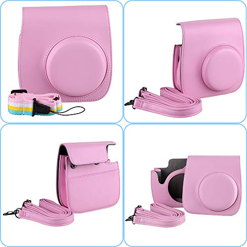 Zacro-14Pcs-Accesorios-Rosas-de-Fujifilm-para-Instax-Mini-888s9Partes-de-Bolsa-Almacenamientolbumfiltros-ColoridosMarcos-DiferentesPegatinasetc