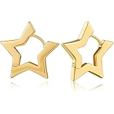 14k Gold Plated And Silver Plated Geometric Hoop Earrings for Women, Minimalist Hoop Huggie Earrings for Women Gift