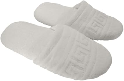 white versace slippers